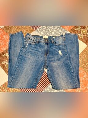 PacSun High Rise Skinniest Jeans Women’s Size 28 Blue Distressed Stretch Denim
